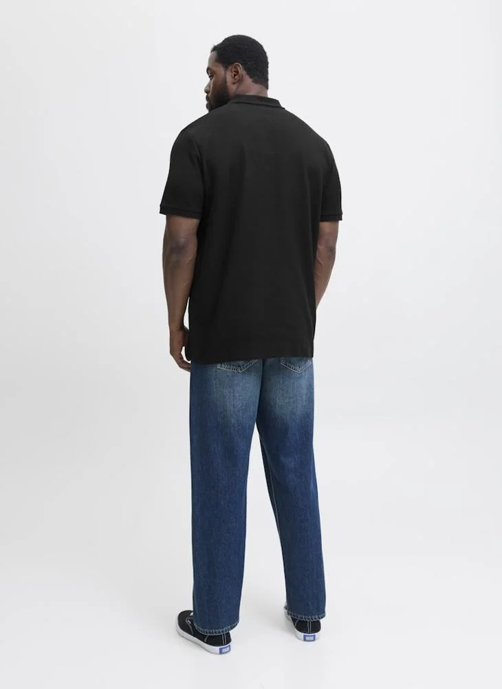 JACK & JONES Solid Plus size Regular Fit Polo